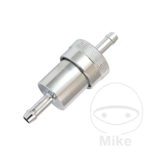 Filtre à carburant JMP 6 mm aluminium chromé 1/4''
