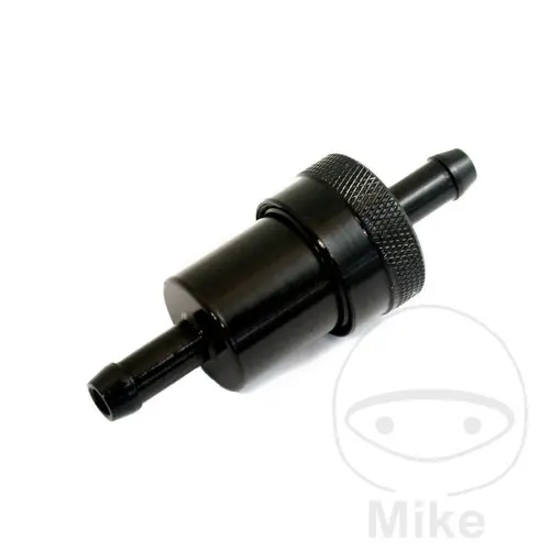 Kraftstofffilter JMP Aluminium schwarz 8 mm — Kraftstofffilter