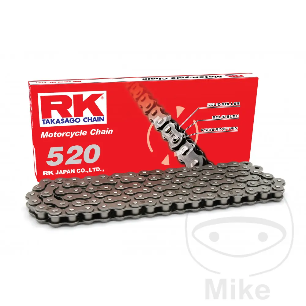 RK Standard-Kette 520/118 offen mit Clip-Verbindungsglied