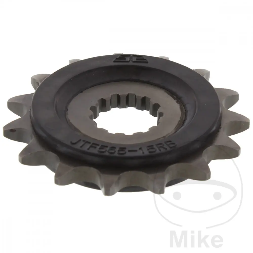 JT Sprockets 15T 520 kæde tandhjul med gummiring indvendig diameter 21.7/25