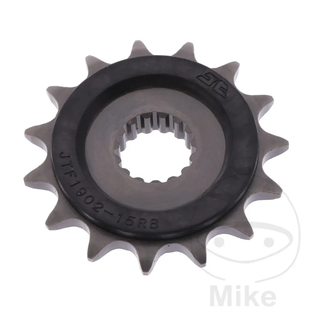 JT Sprockets 15Z 스프로킷 - 피치 520, 고무 코팅, 내경 22/25