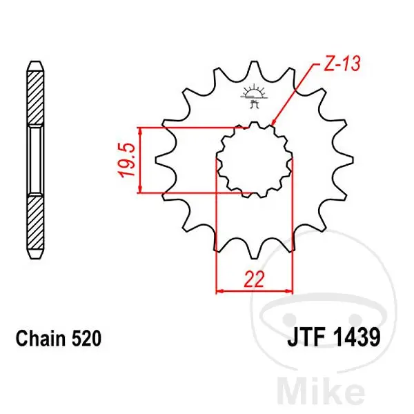 ترس أمامي JT SPROCKETS