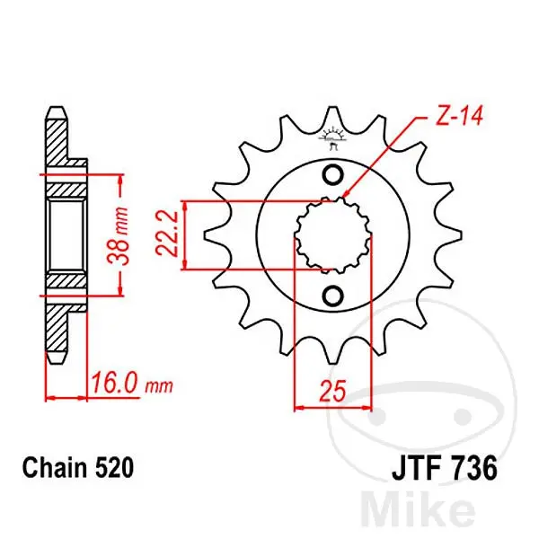 Pignon de sortie JT SPROCKETS