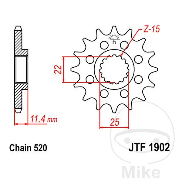 Nhông trước JT SPROCKETS