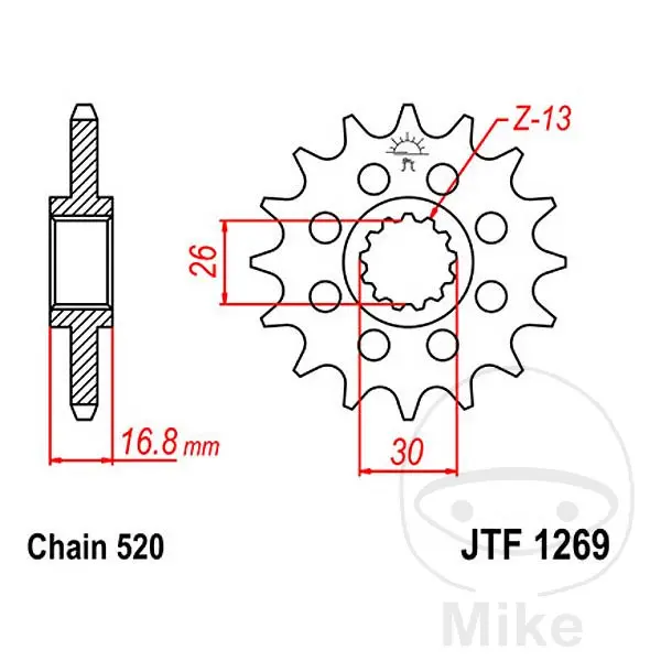 Řetězové kolo přední JT Sprockets