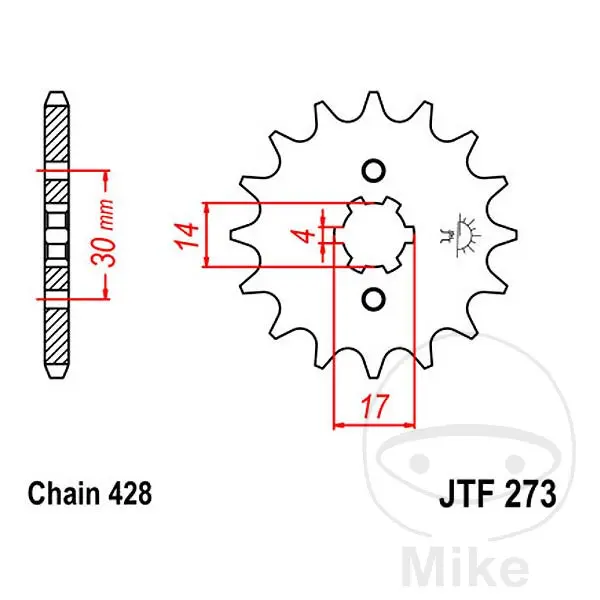 Vorderes Ausgangsritzelt JT Sprockets