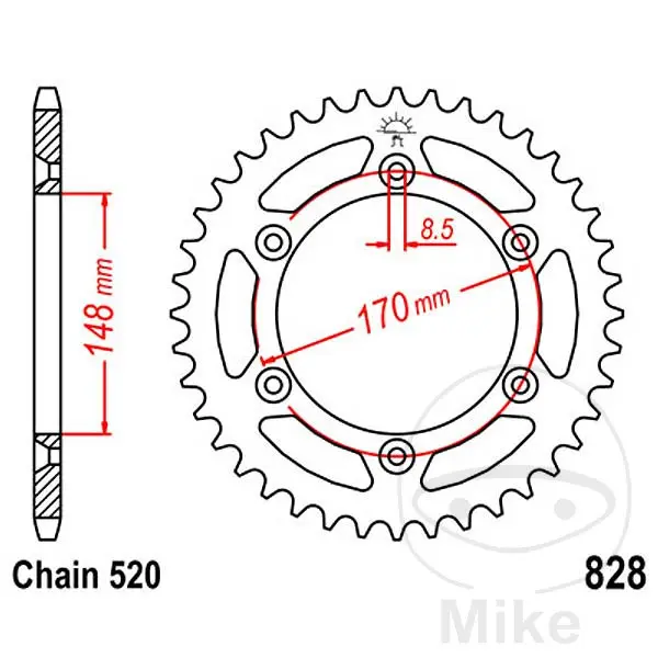 Steel Sprocket JT Sprockets — view 2