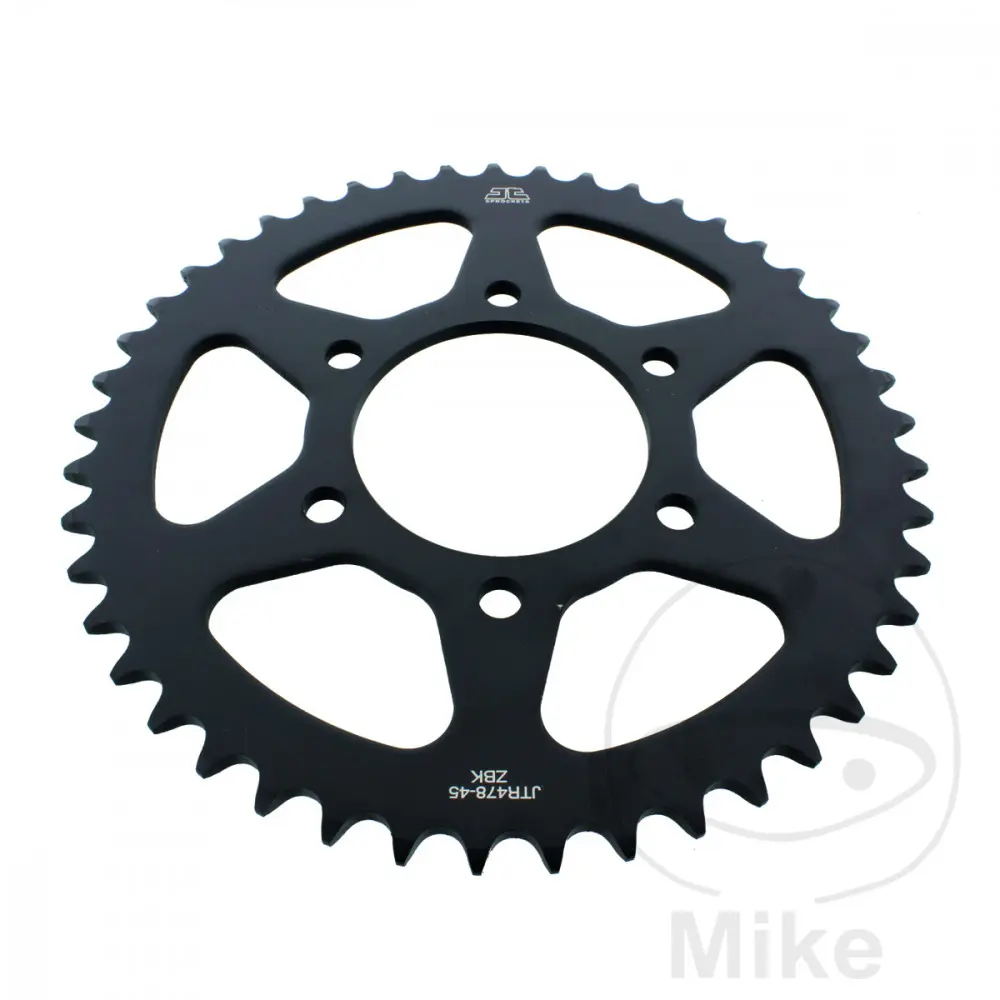 Achtertandwiel JT Sprockets 45T PAS 520 Zwart Binnendiameter 080 Hartafstand Bevestiging