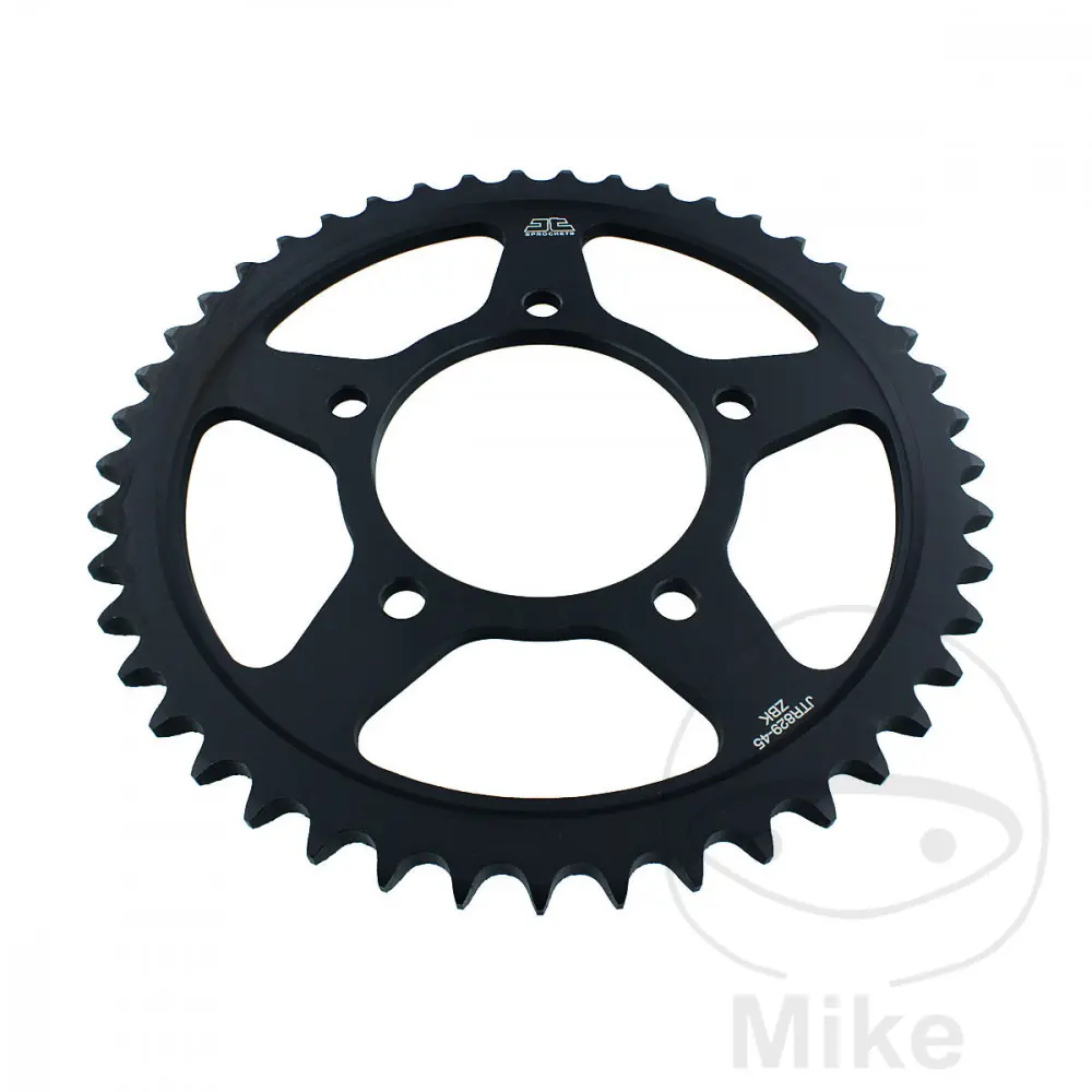 Pastorek JT Sprockets 45Z ROZTEČ 530 Černý Vnitřní průměr 087 Rozteč otvorů