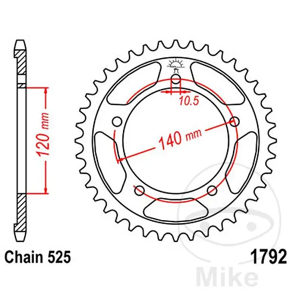 Kettenrad Adapter Suzuki 1000 DL V Strom, XT, Adventure, SE 2014+2022 - JT Sprockets