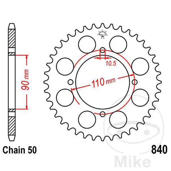 JT Sprockets 38齿 后链轮 节距530 内径090