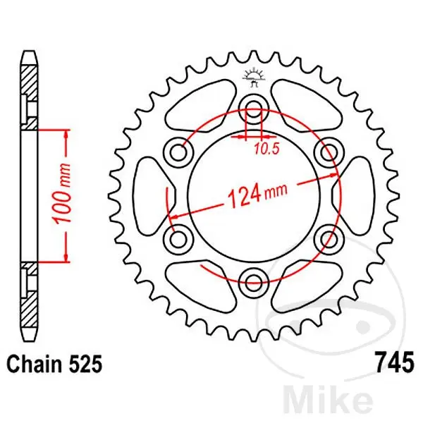 Couronne arrière acier JT Sprockets