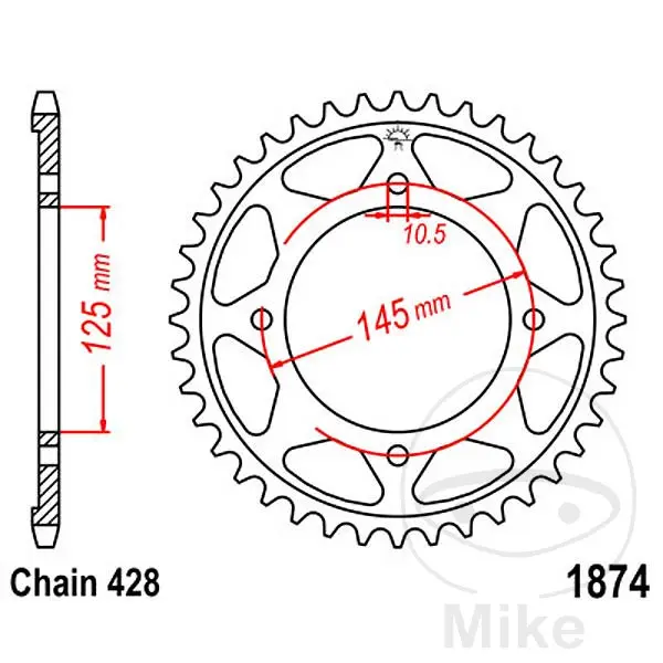 JT SPROCKETS 강철 스프로킷