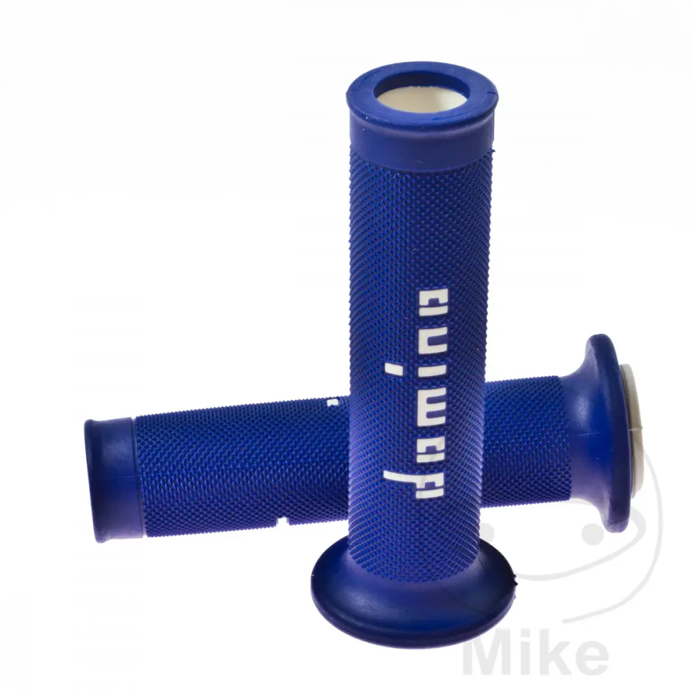 Domino A010 블루/화이트 그립 고무 바 외경 22 mm 길이 125 mm 오픈 타입