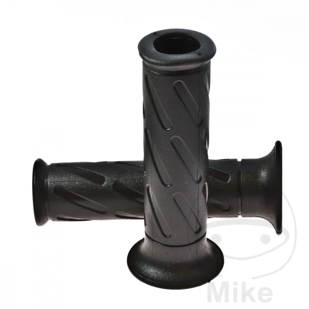 Caoutchouc de poignée Domino noir diamètre 22 mm longueur 126 mm fermé