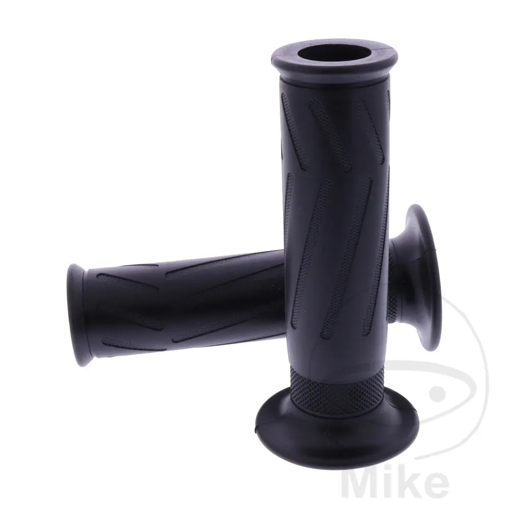 Revêtement de poignée Domino moto on road style Yamaha noir open end 120 mm (paire)