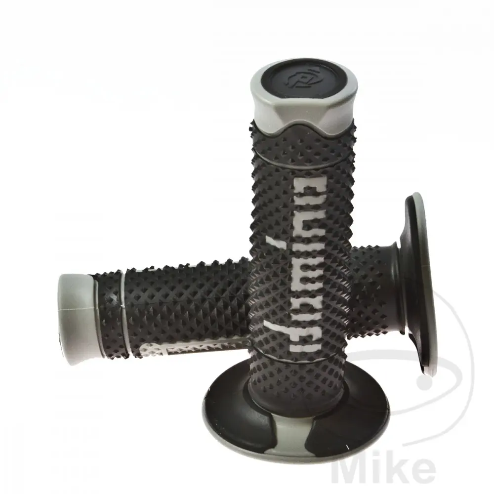 غطاء مقبض Domino A260 أسود-رمادي طرف مغلق 120 ملم (زوج)