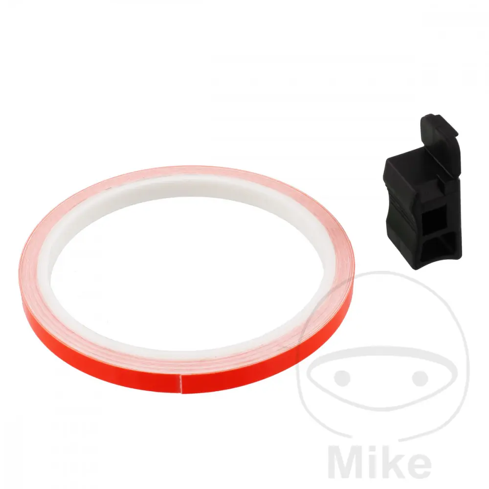 Progrip 5025 orange fluorescent wheel rim stripe 6.20 m with applicator