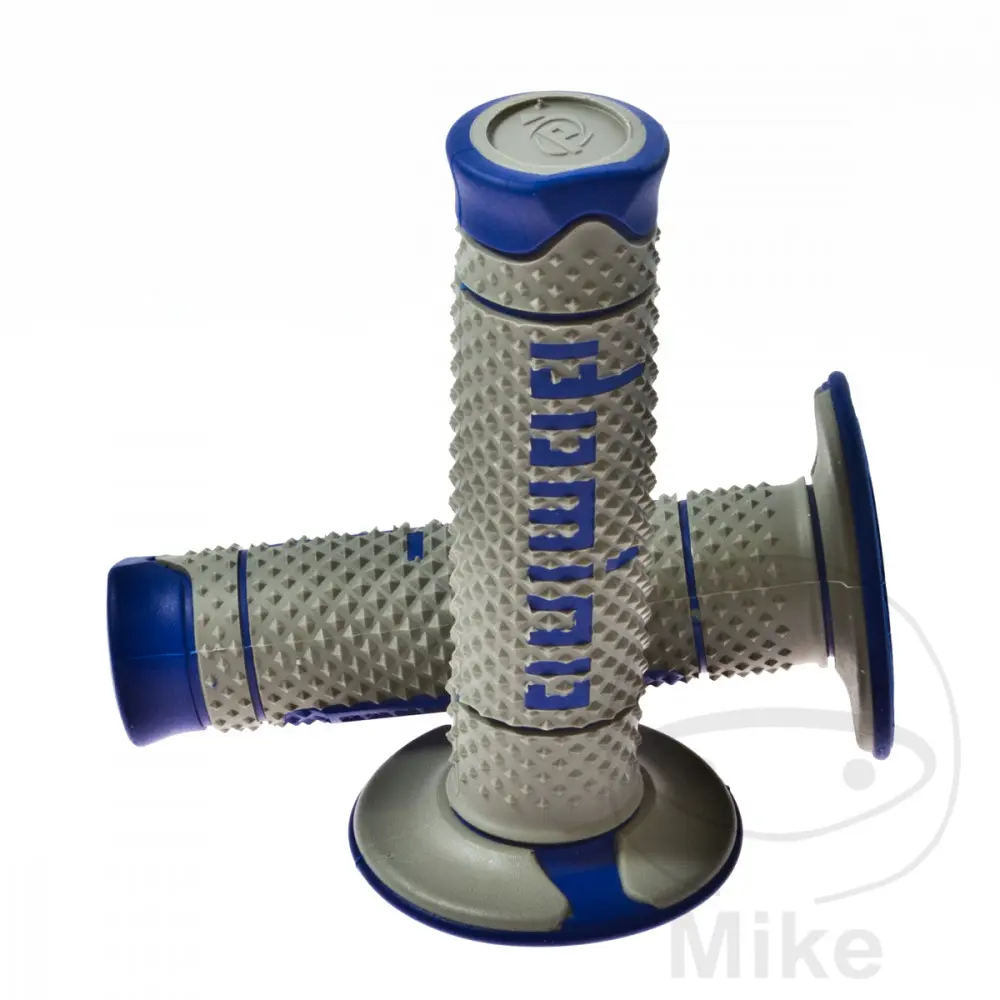 Caoutchouc de poignée Domino A260 gris/bleu diamètre 22 mm longueur 120 mm fermé