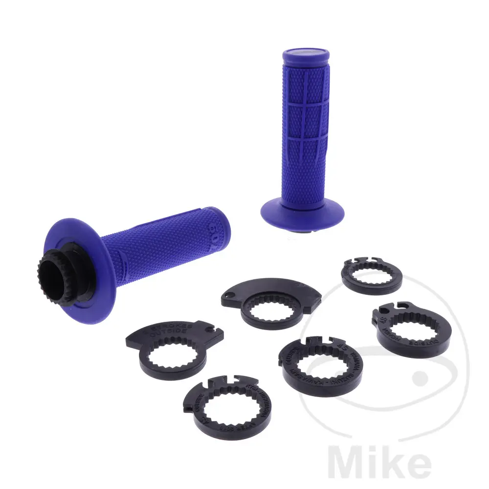 Poignées PROGRIP 709 Lock on + 7 Cames Bleu 22/25