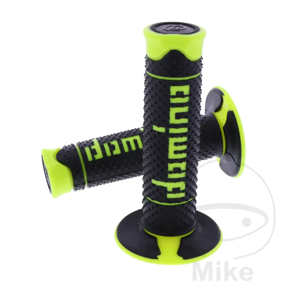 Revêtement de poignée Domino A260 noir-jaune fluo 120 mm (paire)