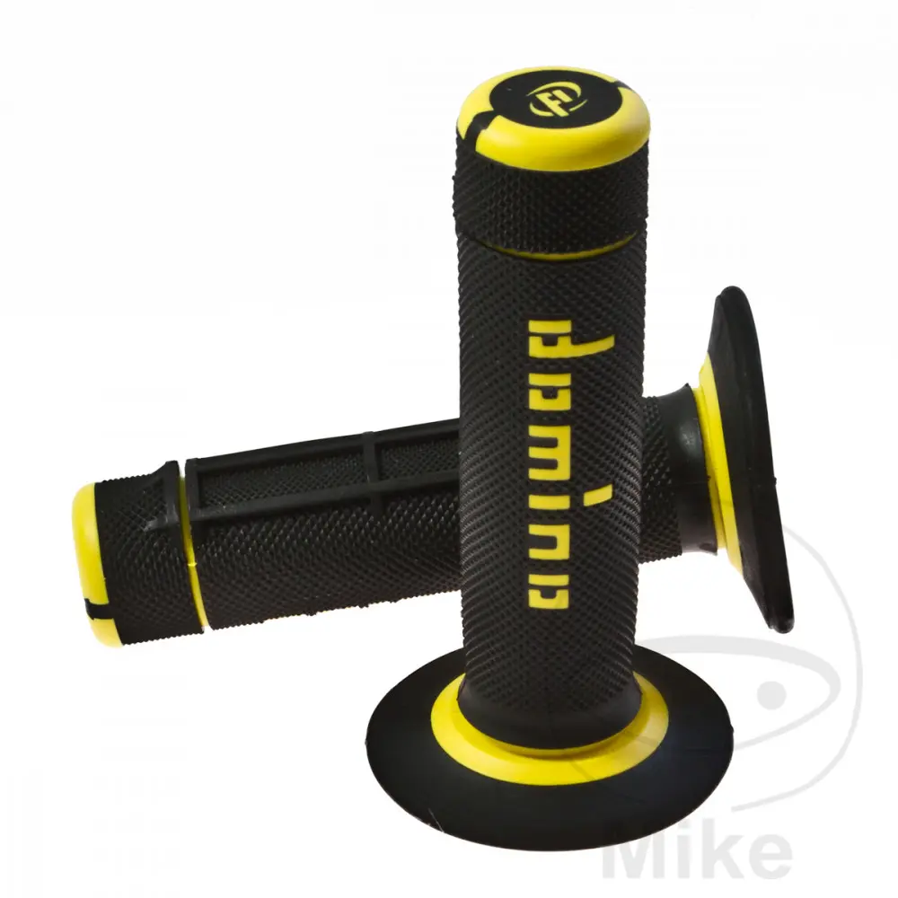 Revêtement de poignée Domino A020 noir-jaune fermé 120-123 mm (paire)