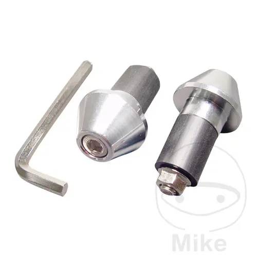 JMP 17 mm Zilver Stuuruiteinden