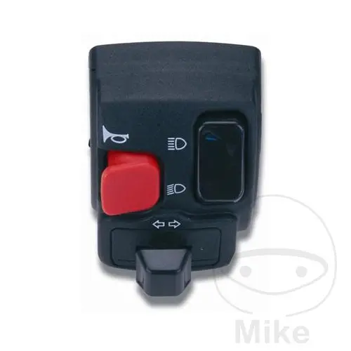 Multifunktionsschalter 50 A Gehäuse passend Derbi 50 Senda DRD/Gilera 50 RCR, SMT/Rieju 50 MRT links schwarz Domino