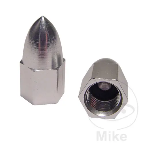 Bouchons de valve aluminium argent Jmp