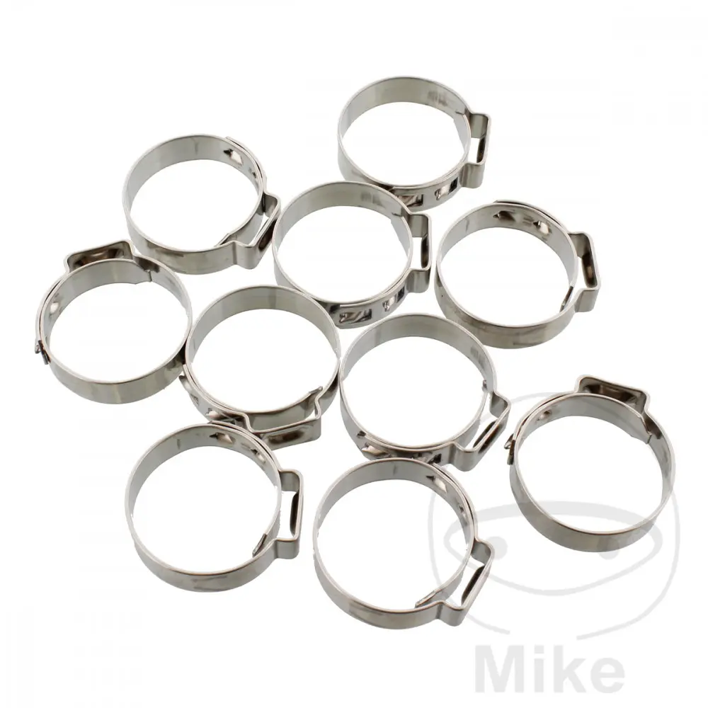 JMP ステンレス鋼製ホースクランプ 22.4mm バンド幅7mm