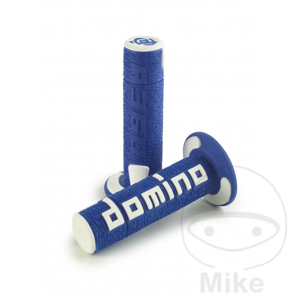 Domino A360 グリップカバー 青/白 - 直径22mm - 長さ120mm