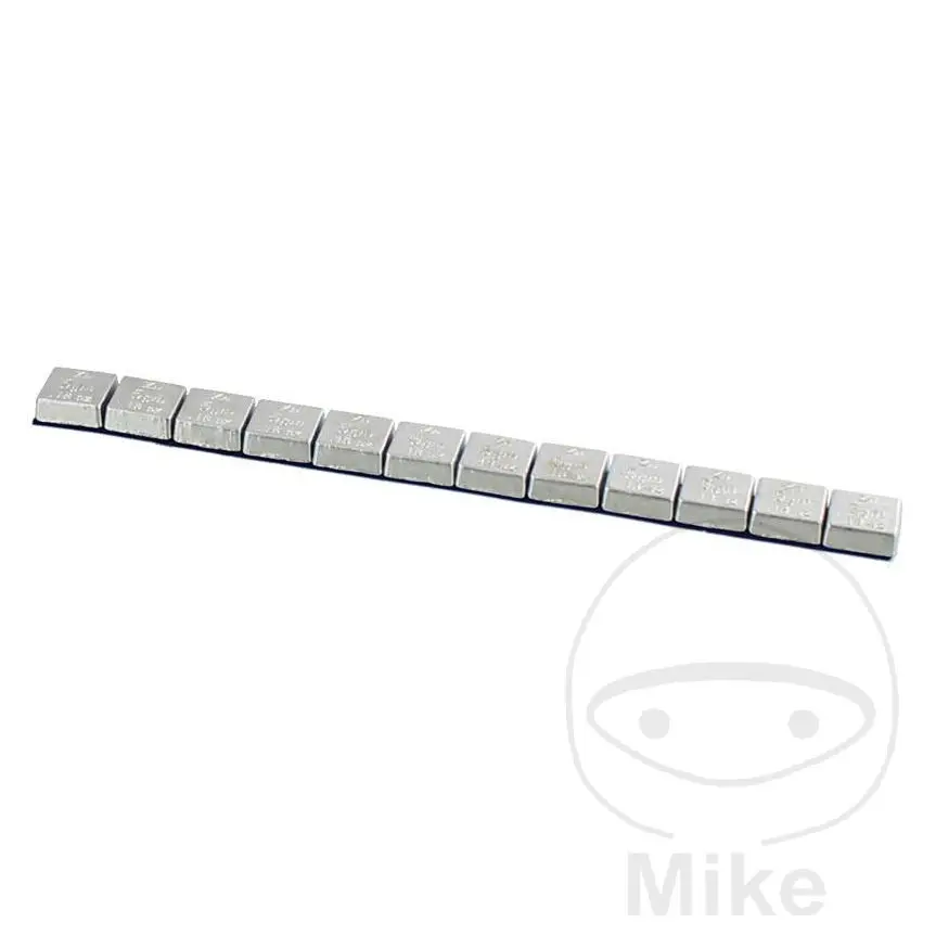 Klebebeschwerungsstreifen Zink 60 g 6ON Bänder 20 x 60 g silber