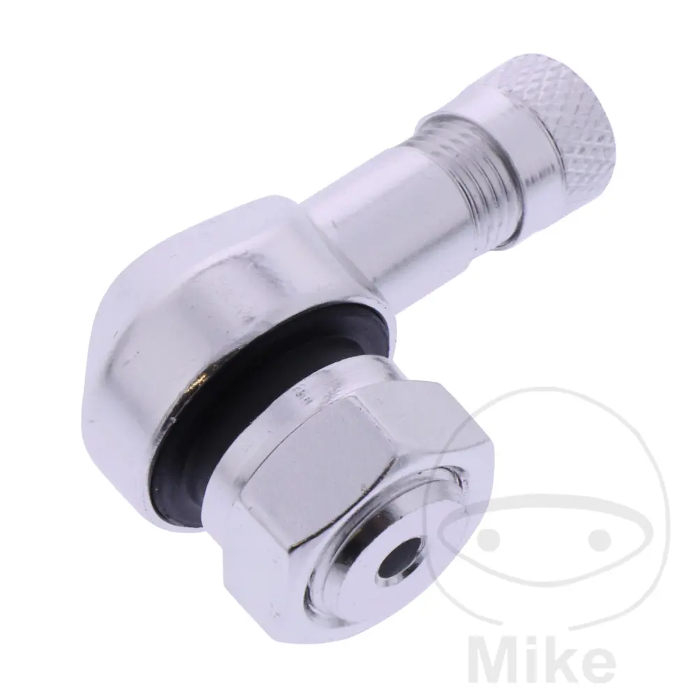 Gewinkelter Ventileinsatz Aluminium JMP 11,3 mm silber poliert