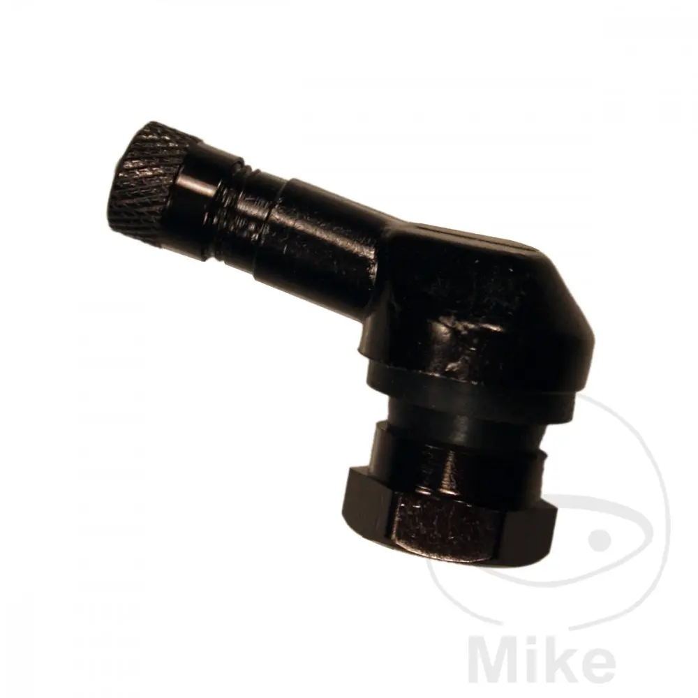 Gewinkelter Aluminium-Ventileinsatz JMP schwarz 11,3 mm