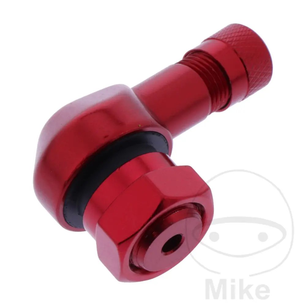 Abgewinkelte Ventil JMP Aluminium rot 11,3 mm