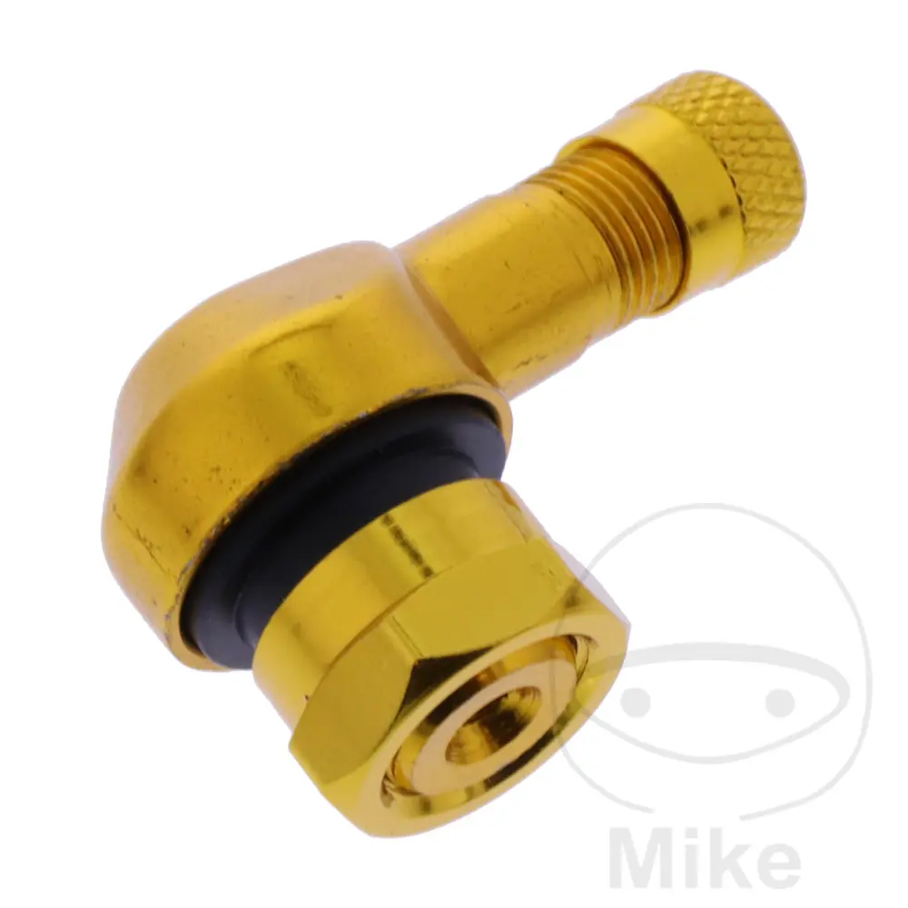 Abgewinkelte Aluminium-Ventileinsatz JMP 11,3 mm gelb