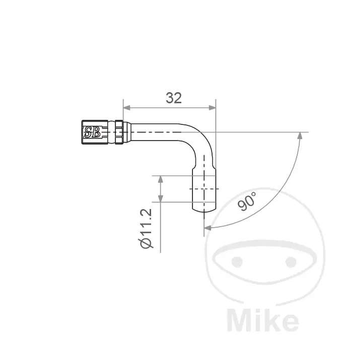 Banjo konektor Vario HD TYP119 11.2MM 90DEG SCHWARZ