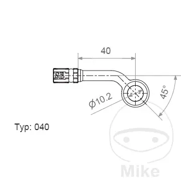 متغیر بانجو جوڑ TYP040 10 MM 45DEGS اینتھرازِٹ