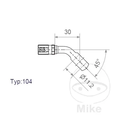 밴조 조인트 Vario HD JMP TYP104 11.2MM 45DEG