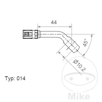 Raccord Banjo Vario TYP014 10 MM 45DEG IN
