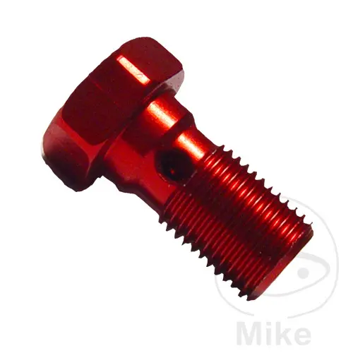 सिंगल बैंजो बोल्ट M10 x 1.00 रेड JMP