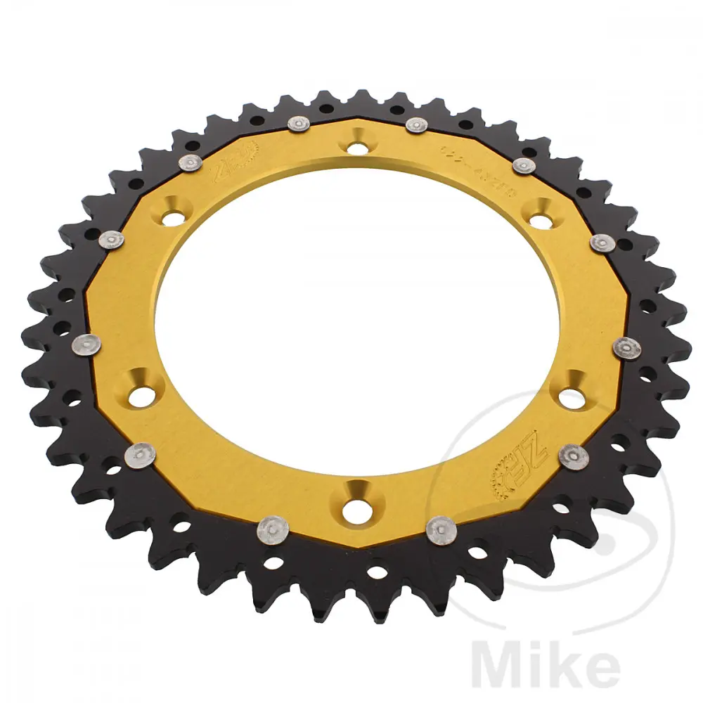 ZF Sprockets Dual 43 Diş PAS 520 Altın İç Çap 136 Eksen Aralığı 156 Dişli