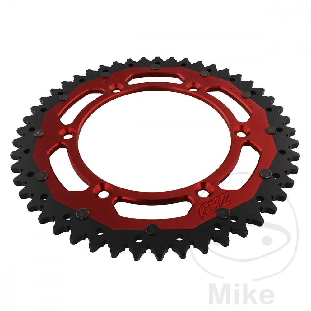 ZF Sprockets Dual 49 Tooth Sprocket PITCH 520 red - Inner Diameter 136 - Bolt Circle 156