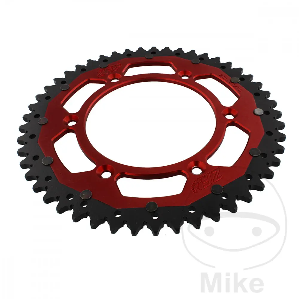 Двойная звезда ZF Sprockets 49 зубьев ШАГ 520 красный внутренний диаметр 125 межцентровое расстояние 153