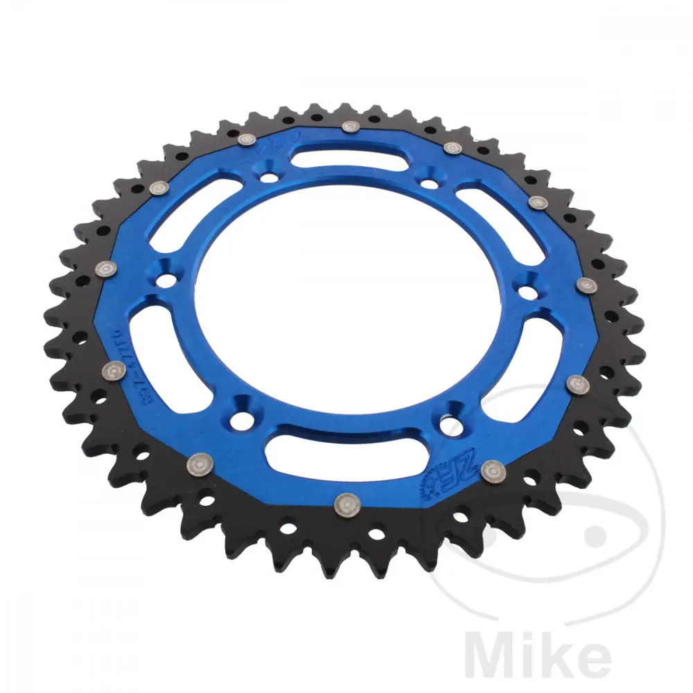 ZF Sprockets Dual 47 dantų karūnė 520 žingsnis mėlyna - Vidinis skersmuo 125 mm Ašies atstumas 150 mm