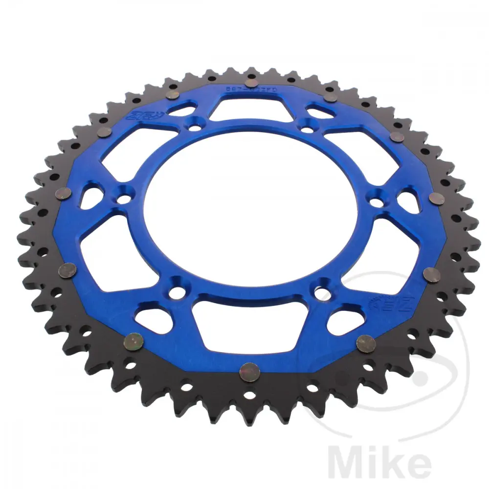 Dvojna zobata kolesa ZF Sprockets 52 zob KORAK 520 Modra Notranji premer 125 Razmik osi 150