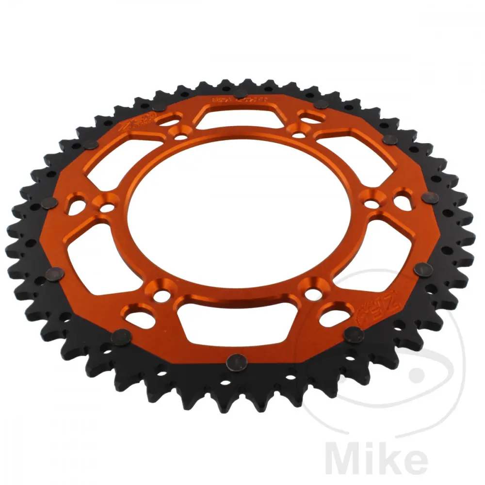 ZF Sprockets Dual 50T PAS 520 오렌지 스프로킷 내경 125 피치 150