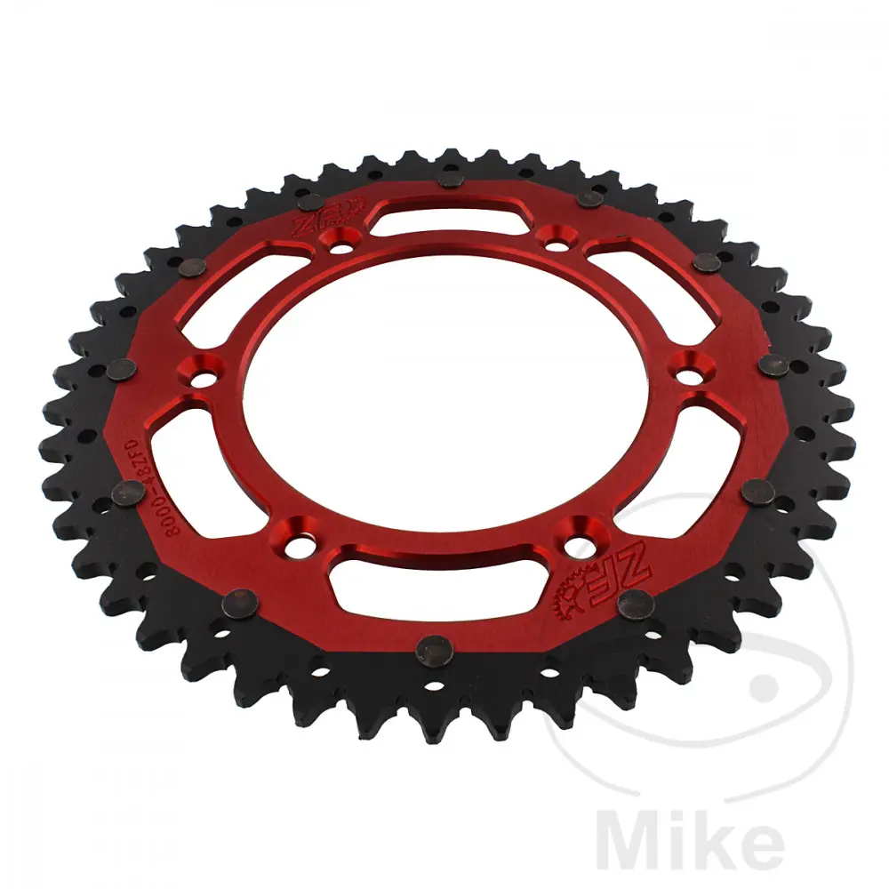 Kettenrad ZF Sprockets Dual 48 Zähne Teilung 520 rot - Innendurchmesser 125 - Lochabstand 152