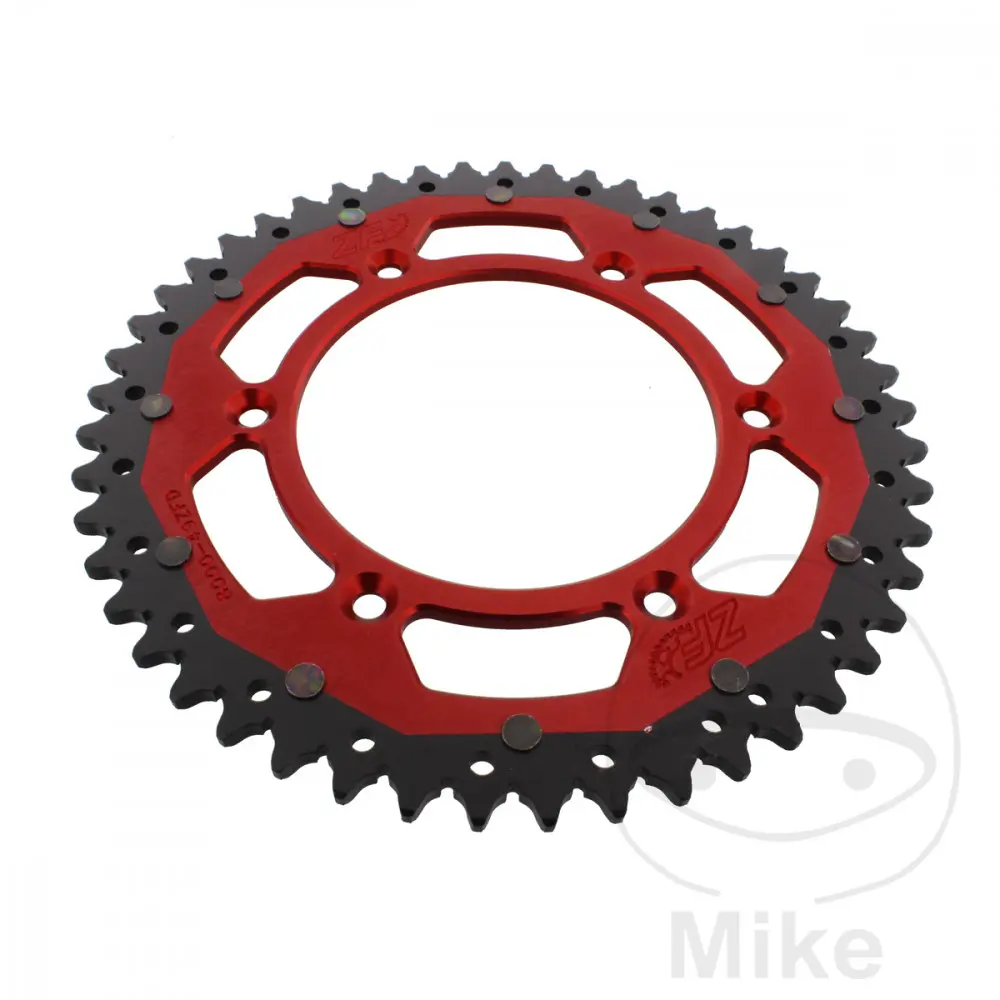 ترس ZF Sprockets Dual 49 سن PAS 520 أحمر قطر داخلي 125 تباعد مركزي 152
