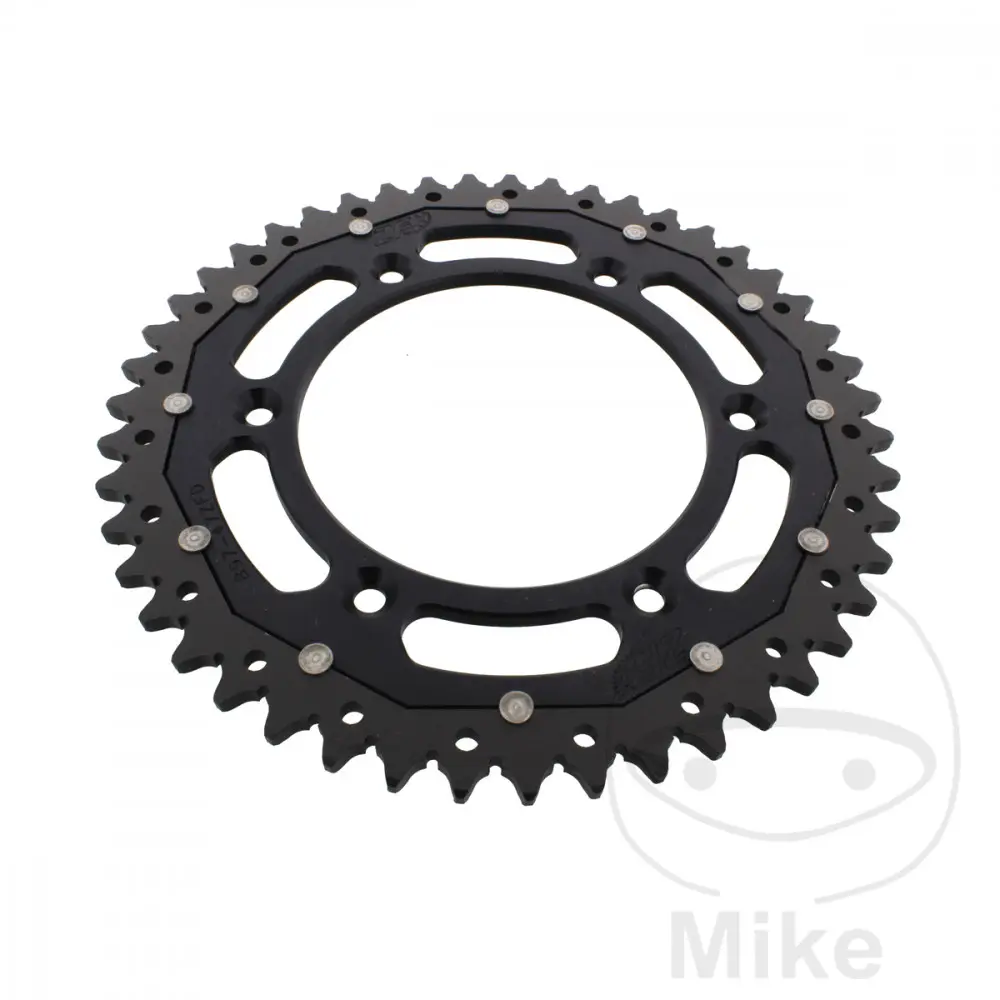 ZF Sprockets 듀얼 47톱 520 피치 블랙 스프로킷 - 내경 125 - 볼트 원 150